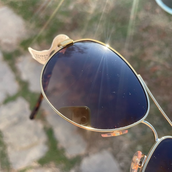 Tory Burch NWT Gold Aviator Sunglasses - Picture 14 of 16